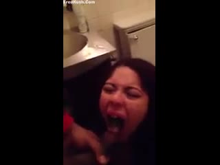 sucked in the toilet