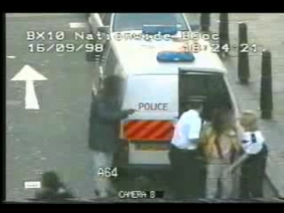girl knees police woman crotch